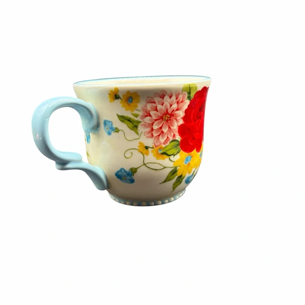 NWT PIONEER WOMAN FLORAL STONEWARE COFFEE MUG